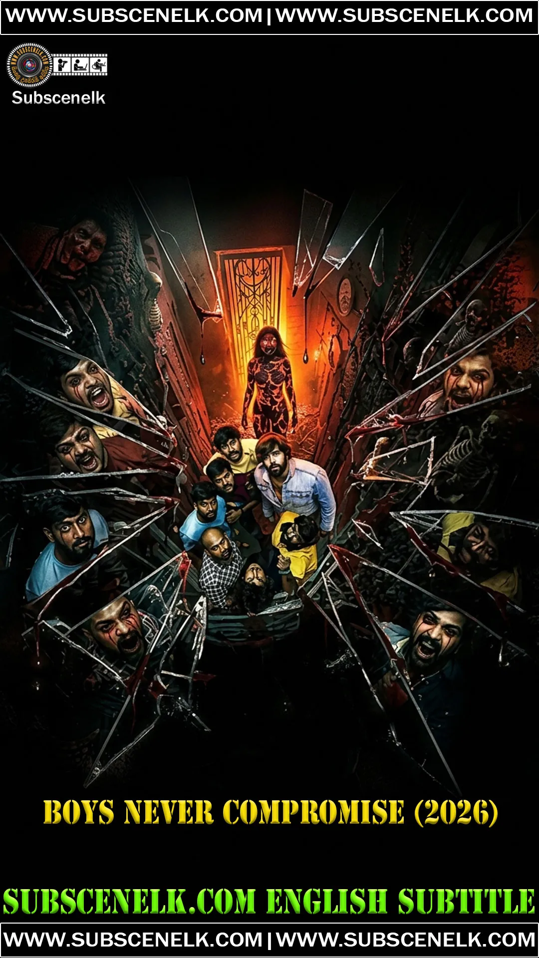 Boys Never Compromise 2026 English Subtitle, Samraat Parikshith, Suprith Kaati, Kannada horror comedy, Prime Video, Harish T Jalgere,Boys Never Compromise 2026, Boys Never Compromise Kannada movie, Samraat Parikshith, Suprith Kaati, Siddu Mandya, Hemanth Nag Gowda, Umesh Kinnal, Gajendra Marasanige, Raja Raja Chola, Nakshatra, Harish T Jalgere director, Marigold Studios, Prime Video Kannada film, Boys Never Compromise review, Boys Never Compromise plot, Boys Never Compromise cast, Boys Never Compromise runtime, Boys Never Compromise OTT, Kannada horror comedy, road trip horror film, haunted location film, supernatural comedy Kannada, Loki Tavasya music, MS Thyagaraj background score, Pramod Bharatiya cinematography, Karthik Eshwarachari editing, Boys Never Compromise IMDb 9.4, BookMyShow 9.8, Cinema Express 3/5, Times of India 2/5, Boys Never Compromise English subtitle, fan-made subtitles, Boys Never Compromise translation, Boys Never Compromise review 2026, Boys Never Compromise critics, Boys Never Compromise audience score, Boys Never Compromise streaming, Boys Never Compromise release date, July 10 2026, September 2026 OTT, Prime Video India, Chandan Shetty Boys Anthem, 150 auditions, YouTube short film actors, possession horror comedy, eight friends road trip, haunted farmhouse, mass explosion mystery, A-rated Kannada film.