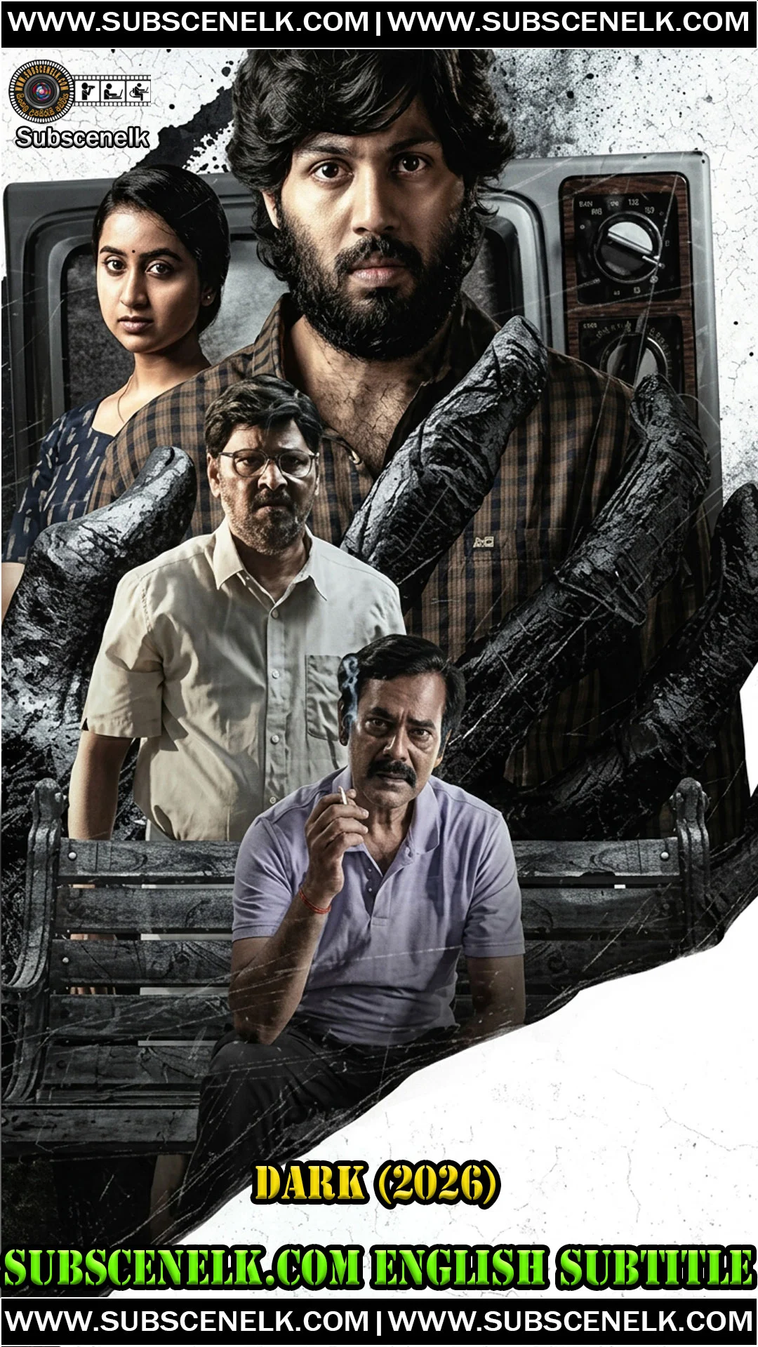 Dark 2026 English Subtitle, Ajay Karthi, Anchana Nethrun, Natty Subramaniam, K Bhagyaraj, Tamil horror thriller, Kalyan K Jegan, MG Studios,Dark 2026 Tamil movie, Dark Tamil horror thriller, Ajay Karthi, Anchana Nethrun, Natty Subramaniam, K Bhagyaraj, Kalyan K Jegan director, MG Studios, Manu Ramesan music, Ravi Sakthi cinematography, Kathiresan Alagesan editor, Dark review, Dark plot, Dark cast, Dark runtime, Dark OTT, haunted house film Tamil, atheist vs supernatural, psychological horror Tamil, Tamil film 2026, Dark IMDb 9.4, Dark Plex 6.8, Dark Sacnilk 5.0, Times of India review, triple murder suicide story, Ganesh K Babu writer, crime reporter inspiration, K Bhagyaraj final film, Ajay Karthi debut, Tamil horror thriller 2026, Dark box office 1.55 crore, Dark commercial underperformance, Dark English subtitle, fan-made subtitles, Dark translation, Dark review 2026, Dark critics, Dark audience score, Dark streaming, Dark release date, July 3 2026, Tamil horror cinema, atmospheric horror Tamil, incoherent story criticism, VTV Ganesh, Sibi Chakravarthy, MG Studios Tamil, Kalyan Jegan debut, Dark haunted apartment.