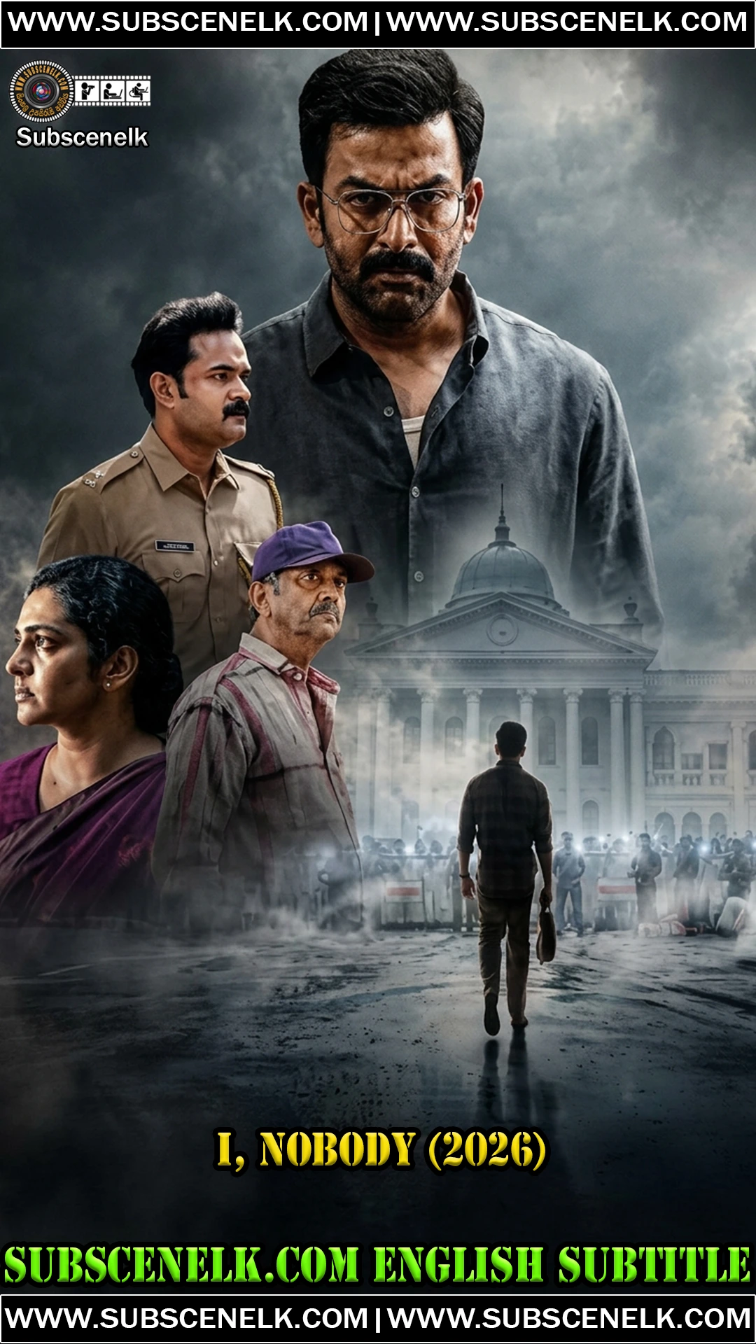 I Nobody 2026 English Subtitle, Prithviraj Sukumaran, Parvathy Thiruvothu, Malayalam thriller, JioHotstar, Nisam Basheer,I Nobody 2026, I Nobody Malayalam movie, Prithviraj Sukumaran, Parvathy Thiruvothu, Hakkim Shahjahan, Ashokan, Nisam Basheer director, JioHotstar Malayalam, I Nobody review, I Nobody plot, I Nobody cast, I Nobody runtime, I Nobody OTT, Malayalam action thriller, ordinary man against system, media trial film, Jakes Bejoy music, Dinesh Purushothaman cinematography, Ramees MB editing, I Nobody IMDb 6.1, Filmfare 3.0/5, Cinema Express 2.5/5, The Hindu review, Pinkvilla review, Malayalam cinema 2026, Prithviraj restrained performance, Rorschach director, Sameer Abdul writer, Malayalam thriller 2026, I Nobody 168 minutes, 2 hours 48 minutes, JioHotstar original, bank heist thriller, man vs system film, I Nobody English subtitle, fan-made subtitles, I Nobody translation, I Nobody review 2026, I Nobody critics, I Nobody audience score, I Nobody streaming, I Nobody release date, July 9 2026, August 25 2026 OTT, Nisam Basheer film, Prithviraj Parvathy film, Malayalam action crime thriller, JioHotstar India, social commentary film, media sensationalism theme.