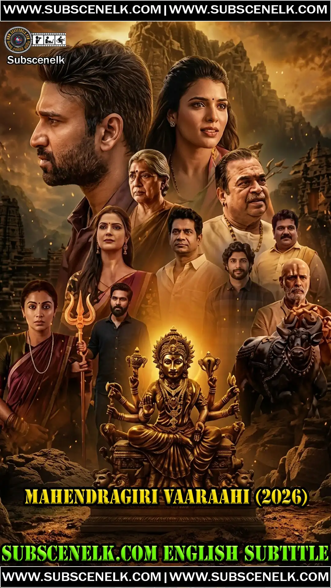 Mahendragiri Vaaraahi 2026 English Subtitle, Sumanth, Meenakshi Goswami, Aishwarya Rajesh, Telugu supernatural thriller, Prime Video,Mahendragiri Vaaraahi 2026, Mahendragiri Varahi, Sumanth, Meenakshi Goswami, Aishwarya Rajesh, Siddhu Jonnalagadda, Vennela Kishore, Brahmanandam, Rajeev Kanakala, Kamal Kamaraju, Malavika Nair, Vamsee Chaganti, Manju Bhargavi, Santhossh Jagarlapudi director, Rajashyamala Entertainments, Bridge Films, Prime Video Telugu film, Mahendragiri Vaaraahi review, Mahendragiri Vaaraahi plot, Mahendragiri Vaaraahi cast, Mahendragiri Vaaraahi runtime, Mahendragiri Vaaraahi OTT, Telugu supernatural thriller, mythological thriller Telugu, Goddess Varahi film, royal curse film, atheist YouTuber film, Karthikeya comparison, Murari comparison, Subrahmanyapuram comparison, Anup Rubens music, Pratap R Krishna cinematography, Junaid Siddiqui editing, Mahendragiri Vaaraahi The Hindu review, Cinema Express 2/5, Times of India 2.5/5, CineJosh 1.5/5, Film Information review, Mahendragiri Vaaraahi English subtitle, fan-made subtitles, Mahendragiri Vaaraahi translation, Mahendragiri Vaaraahi review 2026, Mahendragiri Vaaraahi critics, Mahendragiri Vaaraahi audience score, Mahendragiri Vaaraahi streaming, Mahendragiri Vaaraahi release date, September 11 2026, Prime Video India, Telugu Tamil Hindi, UA16+ rating, 2 hours 31 minutes.