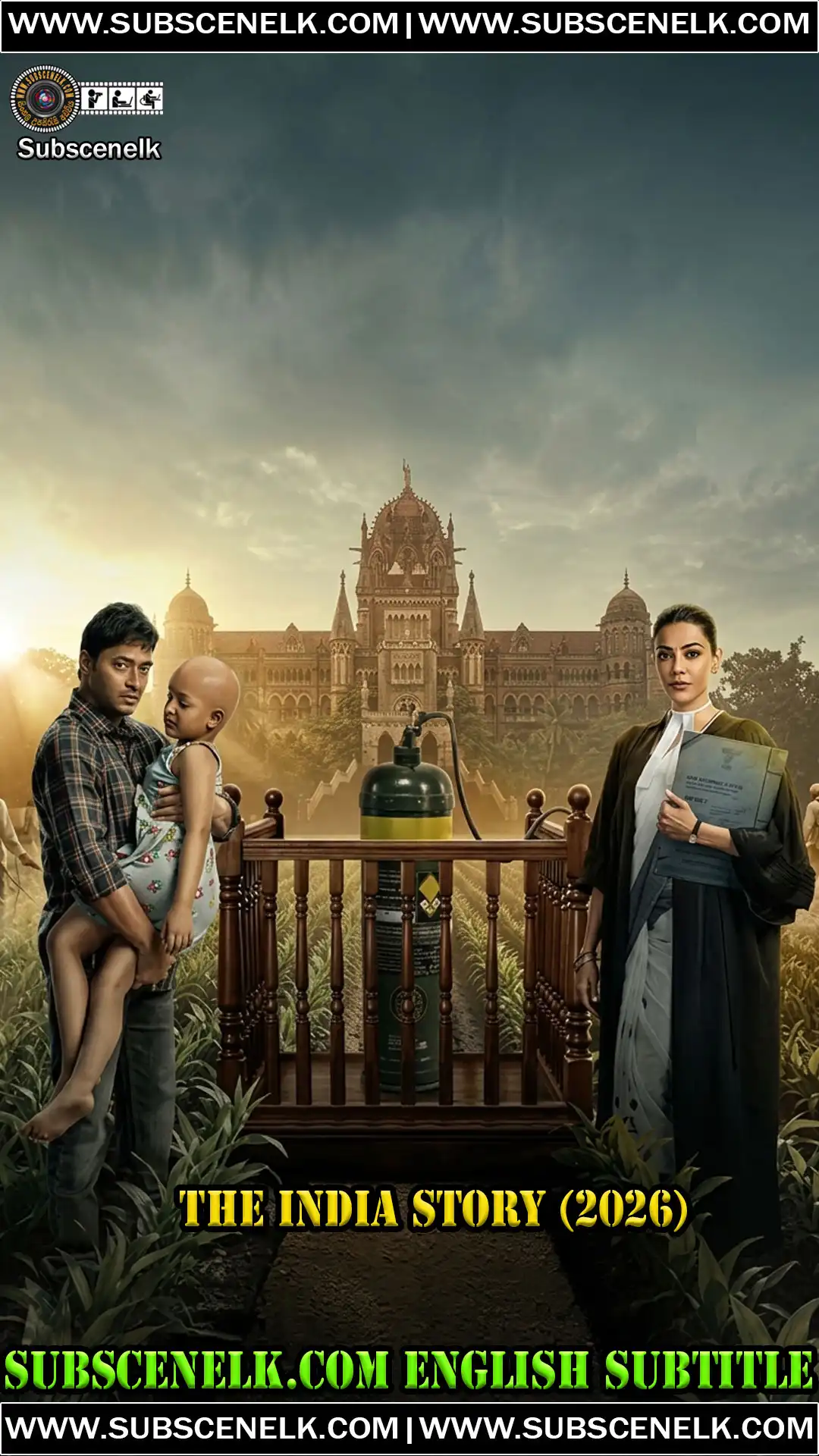 The India Story 2026 English Subtitle, Shreyas Talpade, Kajal Aggarwal, Hindi courtroom drama, JioHotstar, Chettan DK,The India Story 2026, The India Story Hindi movie, Shreyas Talpade, Kajal Aggarwal, Trisha Sarda, Murli Sharma, Manish Wadhwa, Atul Tiwari, Kamlesh Sawant, Sham Mashilkar, Chettan DK director, Sagar B Shinde writer, Zee Studios, MIG Production, JioHotstar Hindi film, The India Story review, The India Story plot, The India Story cast, The India Story runtime, The India Story OTT, Hindi courtroom drama, pesticide contamination film, food adulteration film, cancer awareness film, farmer exploitation film, corporate accountability film, Nishant Bhagwat cinematography, Mangesh Dhakde music, Ashish Mhatre editing, The India Story BookMyShow 8.7, Plex 6.4, DNA India 3.5 stars, Aaj Tak 2.5/5, Times of India 2.5/5, Times Now review, Bollywood Hungama 1.5/5, Hindustan Times 2/5, The India Story English subtitle, fan-made subtitles, The India Story translation, The India Story review 2026, The India Story critics, The India Story audience score, The India Story streaming, The India Story release date, July 24 2026, September 18 2026 OTT, JioHotstar India, Telugu Tamil versions postponed, slow poison in progress, organic farming message.